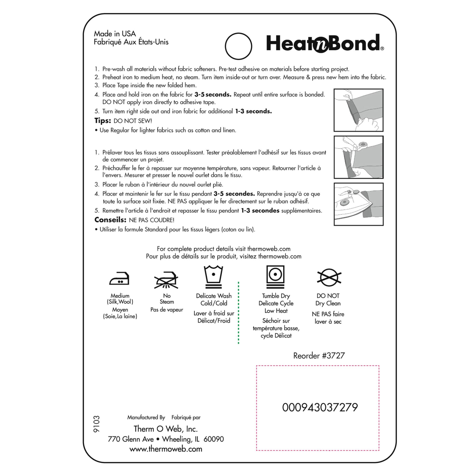 Heat n Bond® Hem Iron On Adhesive